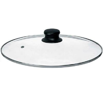 Universele pannendeksel voor pannen van D30cm - glas - stoomgaatje - D30 x H6 cm