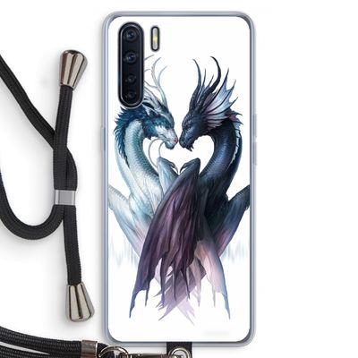 Yin Yang Dragons: Oppo A91 Transparant Hoesje met koord