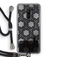 Geometrisch patroon: Xiaomi Redmi 9 Transparant Hoesje met koord