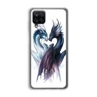 Yin Yang Dragons: Samsung Galaxy A12 Transparant Hoesje