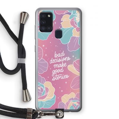 Good stories: Samsung Galaxy A21s Transparant Hoesje met koord