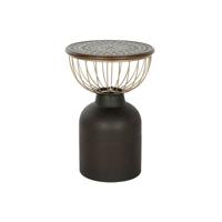Bijzettafel DKD Home Decor 43,5 x 43,5 x 63,5 cm Spar Metaal