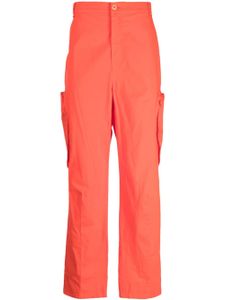 Henrik Vibskov pantalon droit à poches cargo - Orange