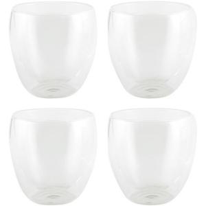 Luxe dubbelwandige theeglazen - 4x stuks - 200 ml - Koffie/thee bekers en glazen