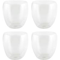 Luxe dubbelwandige theeglazen - 4x stuks - 200 ml - Koffie/thee bekers en glazen