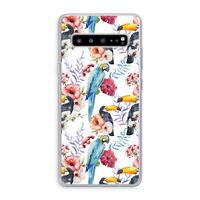 Bloemen tukan: Samsung Galaxy S10 5G Transparant Hoesje