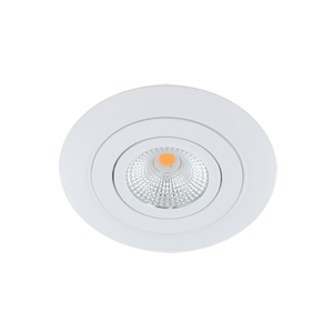 LED spot XL kantelbaar 5Watt rond WIT IP65 dimbaar