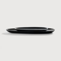 Ethnicraft Ovale Schaal 'Thin Oval' Mahoniehout, Set van 2 stuks, kleur Zwart Ethnicraft Ovale Schaal 'Thin Oval' Mahoniehout, Set van 2 stuks, kleur Zwart