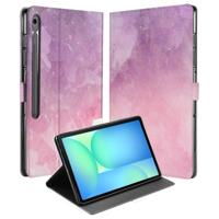 Samsung Galaxy Tab S10 FE Plus Tablet Hoesje Pink Purple Paint met Standaard Samsung Galaxy Tab S10 FE Plus Tablet Hoesje Pink Purple Paint met Standaard
