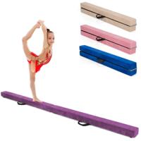 210 cm Opvouwbare Turnbalk Evenwichtsbalk Draagbare Vloer Balans Balk met Handvatten Extra Stevig Gymnastiek Materiaal