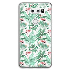 Flamingo bladeren: LG V30 Transparant Hoesje