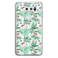 Flamingo bladeren: LG V30 Transparant Hoesje Flamingo bladeren: LG V30 Transparant Hoesje