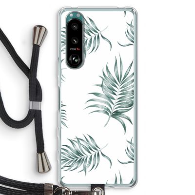 Simple leaves: Sony Xperia 5 III Transparant Hoesje met koord