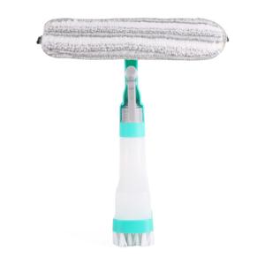 Benson Raamwisser spray 4-in-1 - raamtrekker - spuitfles - schrobber - blauw - kunststof