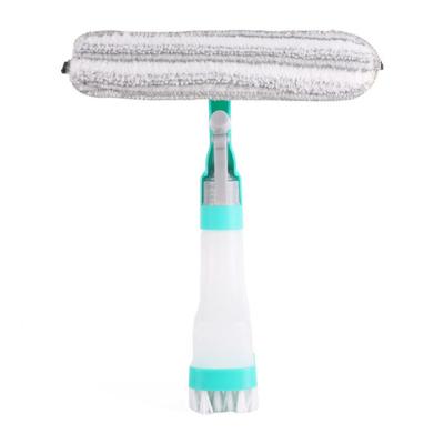 Benson Raamwisser spray 4-in-1 - raamtrekker - spuitfles - schrobber - blauw - kunststof