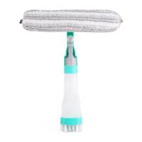 Benson Raamwisser spray 4-in-1 - raamtrekker - spuitfles - schrobber - blauw - kunststof Benson Raamwisser spray 4-in-1 - raamtrekker - spuitfles - schrobber - blauw - kunststof