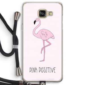 Pink positive: Samsung Galaxy A5 (2016) Transparant Hoesje met koord