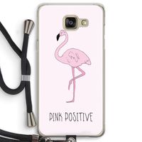 Pink positive: Samsung Galaxy A5 (2016) Transparant Hoesje met koord