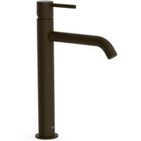 Wastafelkraan Tres Study | Opbouw | Mengkraan | Hoog model | 1-knop | Rond | Zwart brons