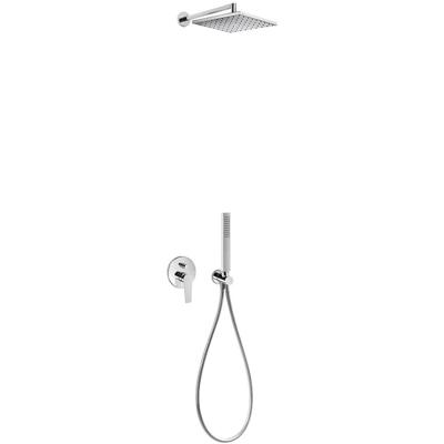 Regendouche set Tres Class | Inbouw | Mengkraan | 2-weg | Vierkant | Chroom