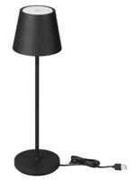 Oplaadbare LED Tafellamp 1,5W 3000K touch dimbaar zwart - 5098100 Oplaadbare LED Tafellamp 1,5W 3000K touch dimbaar zwart - 5098100