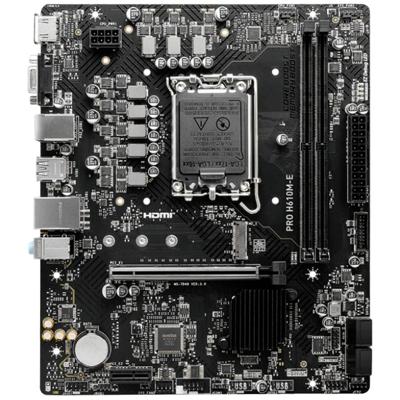 MSI PRO H610M-E Moederbord Socket Intel LGA 1700 Vormfactor Micro-ATX Moederbord chipset Intel® H610