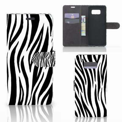 Samsung Galaxy S8 Plus | Telefoonhoesje | Met pasjeshouder | Zebra