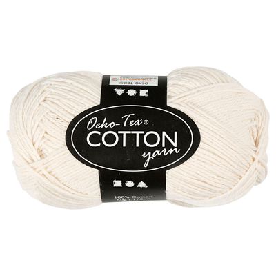Creativ Company Katoengaren, off-white, 50gr, 170m