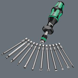 Wera Kraftform Kompakt 60 Torque Schroevendraaier met meerdere bits Offset screwdriver
