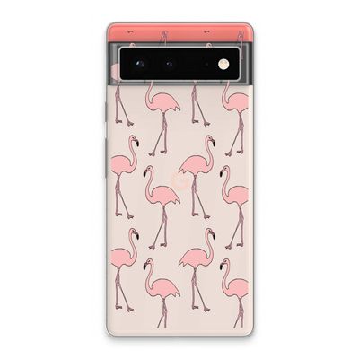 Anything Flamingoes: Google Pixel 6 Transparant Hoesje