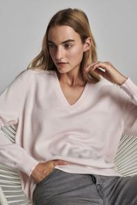 Cashmere trui met V-hals