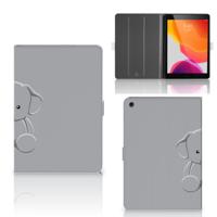 iPad 10.2 2019 | iPad 10.2 2020 | 10.2 2021 Hippe Tablet Hoes Grijs Baby Olifant