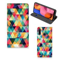 Samsung Galaxy A20s | Hoesje met Magneet | Geruit
