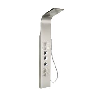 BWS Douchepaneel Ernie met Thermostatische Kraan 148x22 cm RVS