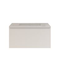 Badkamermeubelset Gliss Eros 80 cm Met Wastafel Mat Wit