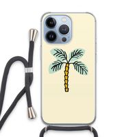 Palmboom: iPhone 13 Pro Transparant Hoesje met koord