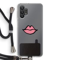 Kusje: Samsung Galaxy A32 5G Transparant Hoesje met koord