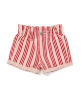 HEMA Baby Korte Broek Strepen Rood (rood)