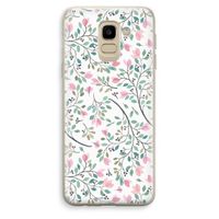Sierlijke bloemen: Samsung Galaxy J6 (2018) Transparant Hoesje Sierlijke bloemen: Samsung Galaxy J6 (2018) Transparant Hoesje