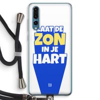 Laat de zon in je hart: Huawei P20 Pro Transparant Hoesje met koord
