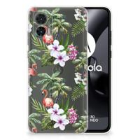 Motorola Edge 30 Neo | TPU Hoesje | Flamingo Palms