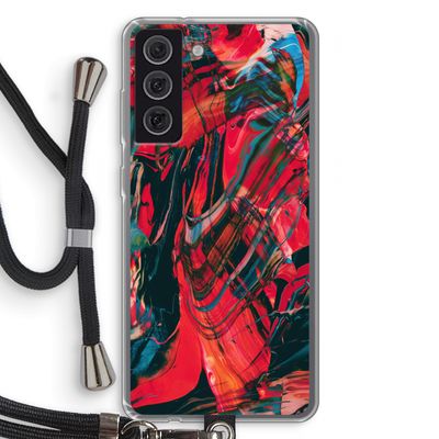 Endless Descent: Samsung Galaxy S21 FE Transparant Hoesje met koord