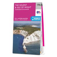 Wandelkaart - Topografische kaart 196 Landranger The Solent & The Isle