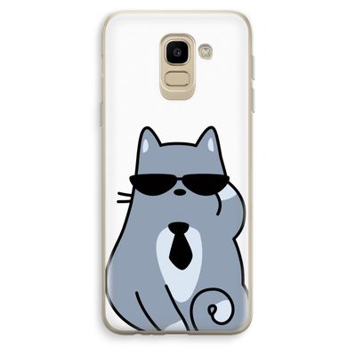 Cool cat: Samsung Galaxy J6 (2018) Transparant Hoesje