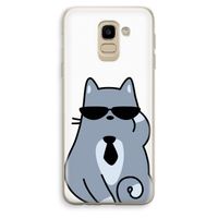 Cool cat: Samsung Galaxy J6 (2018) Transparant Hoesje