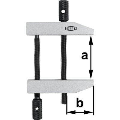 Parallelschroefklem PA spanwijdte 36 mm werkbereik 19 mm BESSEY