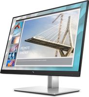 HP E-Series E24i G4 61 cm (24") 1920 x 1200 Pixels WUXGA Zwart, Zilver - thumbnail