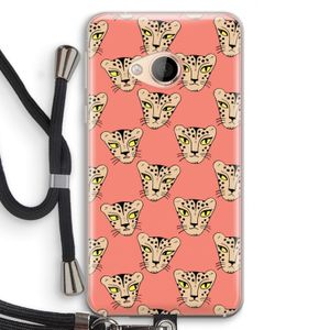 Tijger: HTC U Play Transparant Hoesje met koord