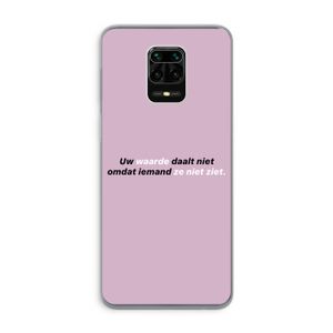 uw waarde daalt niet: Xiaomi Redmi Note 9 Pro Transparant Hoesje