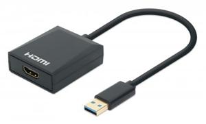 Manhattan USB 3.2 Gen 1 (USB 3.0) Adapter [1x USB 3.2 Gen 1 stekker A (USB 3.0) - 1x HDMI-bus] 153690